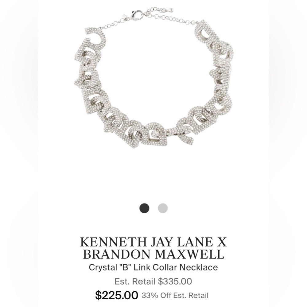 Kenneth Jay Lane x Brandon Maxwell necklace